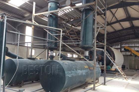 tyre pyrolysis plant was successfully installed and running smoothly in Jordan