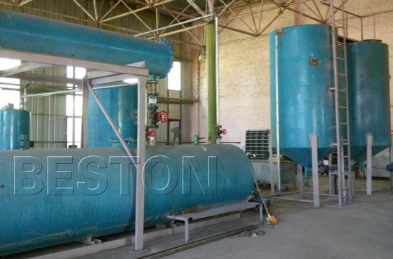 waste oil distillation plant was installed successfully in Ukraine
