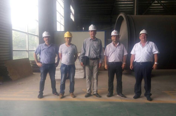 Hungarian customer in our factory Hungarian customer in our factory
