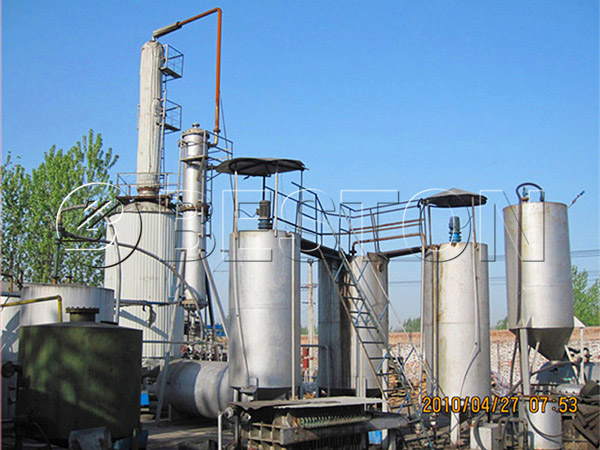 waste crude oil distillation plant
