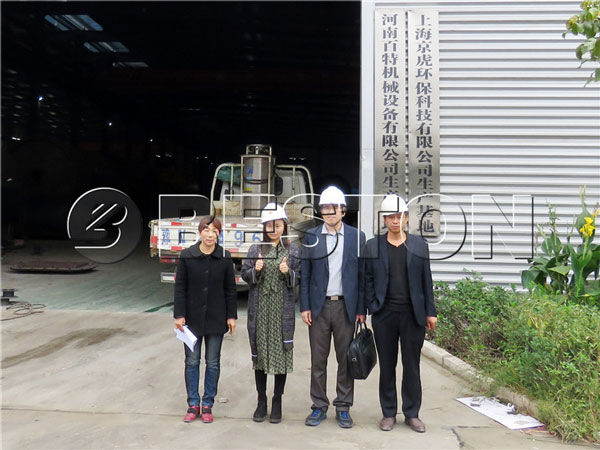korean customer in our factory